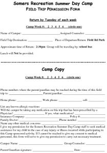 Icon of 2011 Field Trip Permission Form Amended